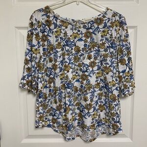 Lucky Brand Floral Print Women's Top